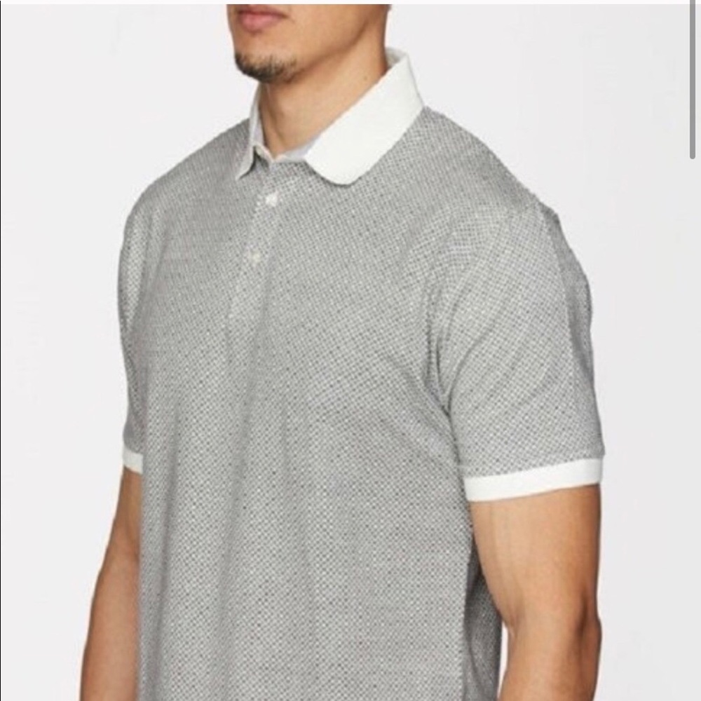 NWT Mens Polo White Collar Trim - Picture 2 of 7